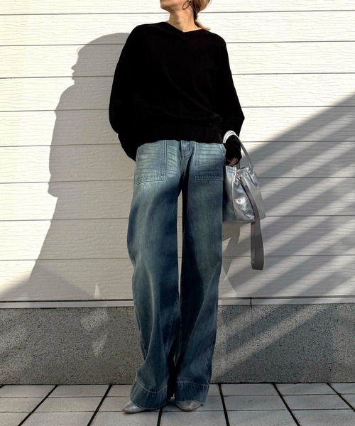 Q(キュー)の「牛革ドット2wayトート(トートバッグ・レディース・ブラック/シルバー・ONE SIZE)」の17枚目の写真