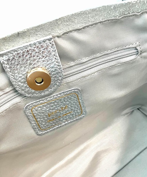 Q(キュー)の「牛革ドット2wayトート(トートバッグ・レディース・ブラック/シルバー・ONE SIZE)」の20枚目の写真