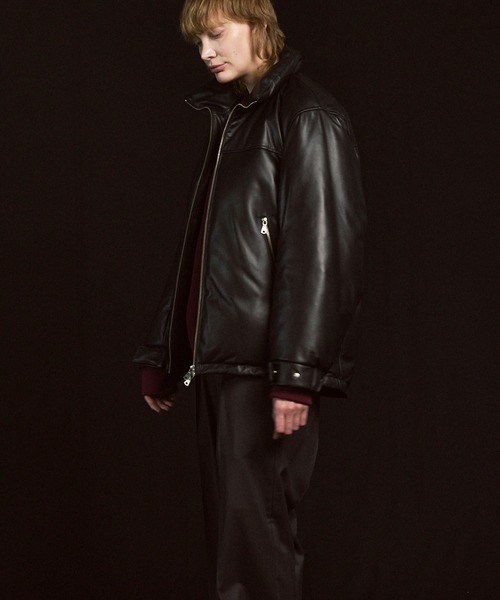 UNISEX》Sheep Leather Down Jacket/シープレザーダウンジャケット