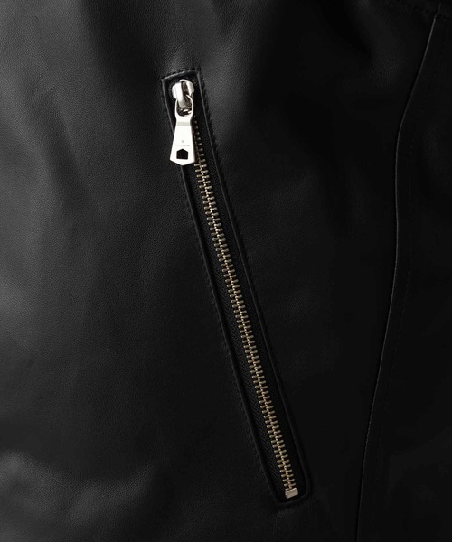 MAISON SPECIAL(メゾンスペシャル)の「《UNISEX》Sheep Leather Down Jacket/シープレザーダウンジャケット【MAISON SPECIAL/メゾンスペシャル】(ダウンジャケット/コート・メンズ・ブラック・0/1/2)」の11枚目の写真