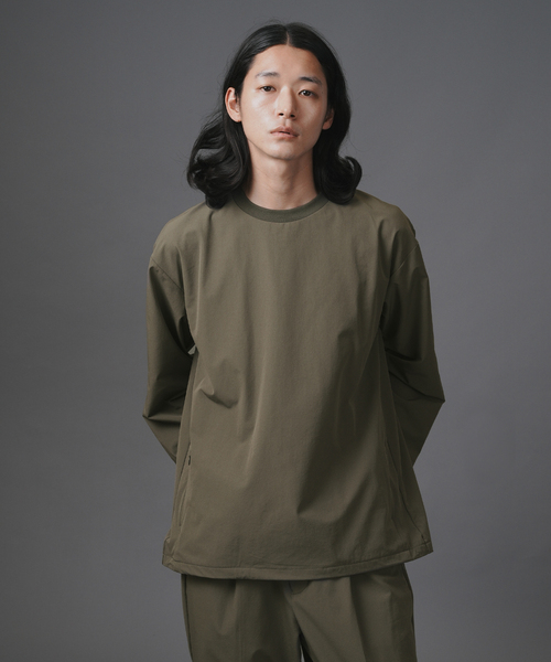 B.C STOCK（ベーセーストック）の「〈Breeze Func〉クルーネックプルオーバー（Tシャツ/カットソー・メンズ・ブラック/チャコールグレー/ネイビー・MEDIUM/LARGE）」の2枚目の写真