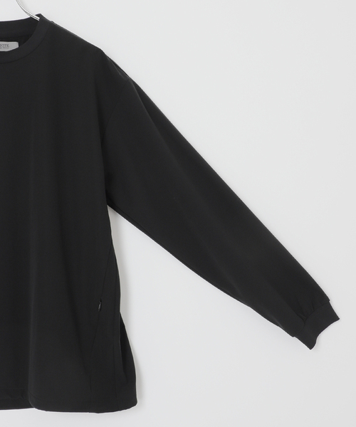 B.C STOCK（ベーセーストック）の「〈Breeze Func〉クルーネックプルオーバー（Tシャツ/カットソー・メンズ・ブラック/チャコールグレー/ネイビー・MEDIUM/LARGE）」の10枚目の写真