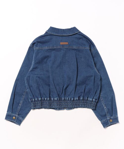 HAKKA KIDS（ハッカキッズ）の「[ジュニアサイズ]7オンスストレッチデニムジャケット（デニムジャケット・キッズ・ネイビー・140cm/150cm）」の2枚目の写真