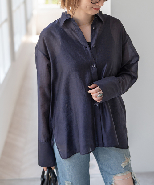 24ss 08sircs レーヨンシャツ 08sircus (ゼロエイトサーカス) R/Co kagozome shirt / レーヨン