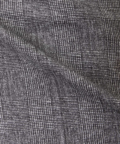 MEN'S MELROSE（メンズメルローズ）の「プリントテックジャージ コンフォートパンツ(セットアップ可)（スラックス・メンズ・ネイビー/グレー・3/5/4/2）」の4枚目の写真