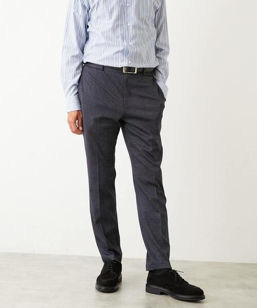 MEN'S MELROSE（メンズメルローズ）の「プリントテックジャージ コンフォートパンツ(セットアップ可)（スラックス・メンズ・ネイビー/グレー・3/5/4/2）」の10枚目の写真