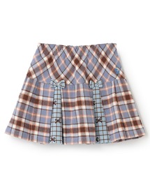 KP（ケーピー）の「チェック×チェック プリーツスカパン（スカート）」