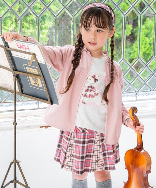KP(ケーピー)の「チェック×チェック プリーツスカパン(スカート・キッズ・ブルー/ピンク/ベージュ・90cm/110cm/100cm/140cm/150cm/120cm/130cm)」の8枚目の写真