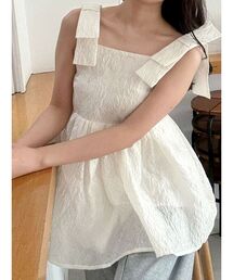 MERCURYDUO | ボリュームペプラムチュニック(シャツ/ブラウス)