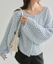 mystic | ポコポコニットカーディガン(カーディガン/ボレロ)