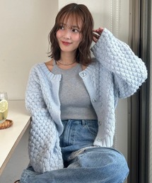 mystic | ポコポコニットカーディガン(カーディガン/ボレロ)