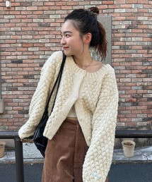 mystic(ミスティック)の【限定価格/お気に入り2万突破!】ポコポコニットカーディガン(カーディガン/ボレロ)