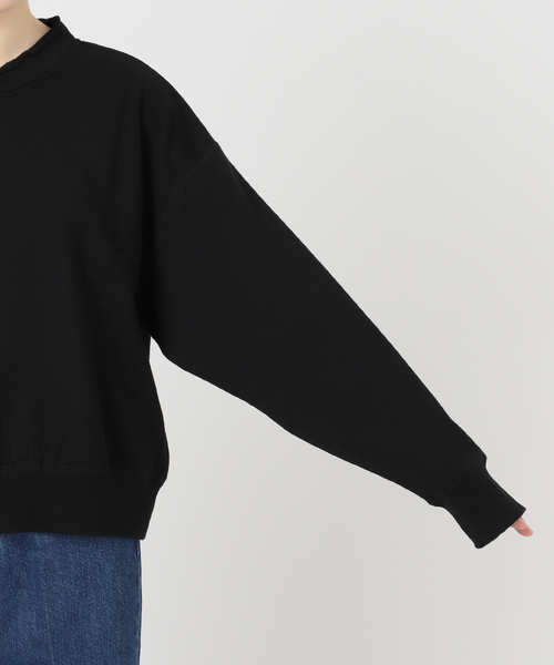 【美品】BEARDSLEY サイドジップ裏毛プルオーバー　ブラック 限定アイテム】サイドジップ裏毛プルオーバー - BEARDSLEY