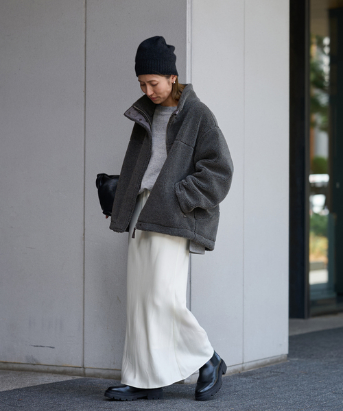 ≪一部カラーWEB限定 / 追加≫ウールボアスタンドブルゾン（ブルゾン