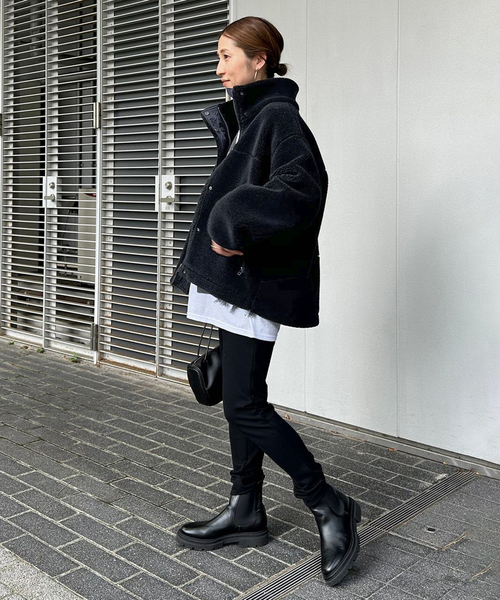 ≪一部カラーWEB限定 / 追加≫ウールボアスタンドブルゾン（ブルゾン