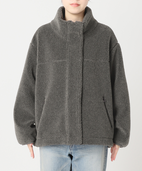 セール】≪一部カラーWEB限定 / 追加≫ウールボアスタンドブルゾン