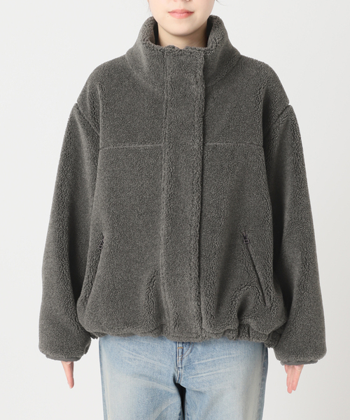 セール】≪一部カラーWEB限定 / 追加≫ウールボアスタンドブルゾン
