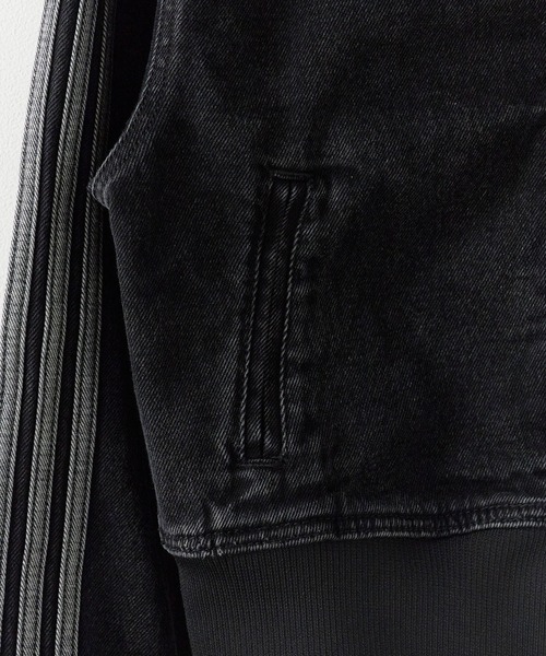 adidas（アディダス）の「adidas/アディダス DENIM TRUCKTOP トラックトップ（デニムジャケット・レディース・グレー/ブルー/ブラック・S/M/XS/L）」の22枚目の写真