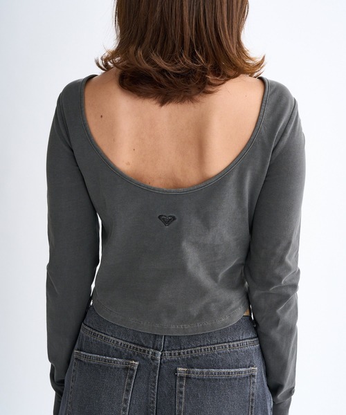 ROXY(ロキシー)の「IRREGULAR /ロキシーバックオープンデザインカップ付きタイトシルエット長袖ロンT(Tシャツ/カットソー・レディース・ブラウン/ナチュラル/ブラック・LARGE/MEDIUM/SMALL)」の5枚目の写真
