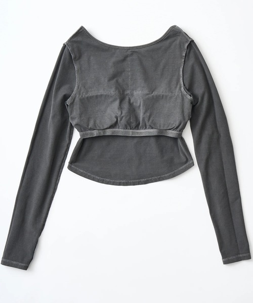 ROXY(ロキシー)の「IRREGULAR /ロキシーバックオープンデザインカップ付きタイトシルエット長袖ロンT(Tシャツ/カットソー・レディース・ブラウン/ナチュラル/ブラック・LARGE/MEDIUM/SMALL)」の9枚目の写真