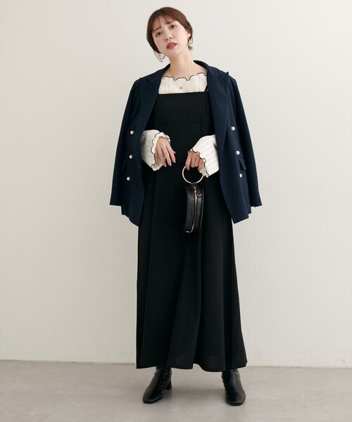 natural couture（ナチュラルクチュール）の「【WEB限定】透かしカットソー配色TOPS（Tシャツ/カットソー・レディース・ブラウン/レッド系その他/アイボリー/ブラック・FREE）」の11枚目の写真