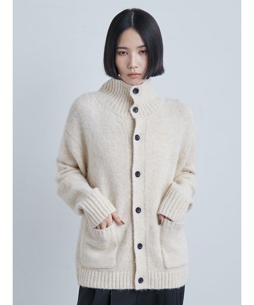 W/NYシャギーニットCD（カーディガン/ボレロ）｜MIESROHE（ミースロエ