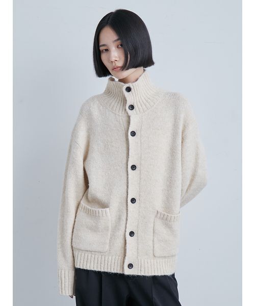 【美品】MIESROHE ミースロエ　羊毛カシミアスキッパーニット 美品】MIESROHE ミースロエ 羊毛カシミアスキッパーニット - メルカリ