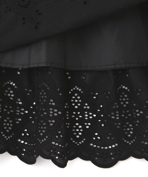FREE'S MART（フリーズマート）の「◆エンブロイダリーティアードスカート（スカート・レディース・ブラック/ホワイト・SMALL/MEDIUM）」の13枚目の写真
