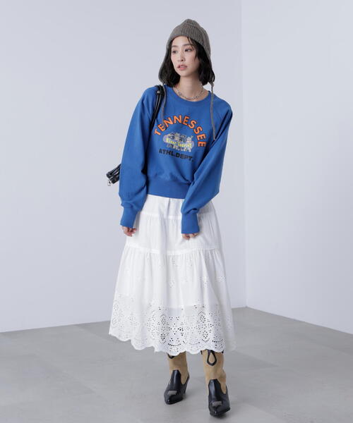 FREE'S MART（フリーズマート）の「◆エンブロイダリーティアードスカート（スカート・レディース・ブラック/ホワイト・SMALL/MEDIUM）」の19枚目の写真