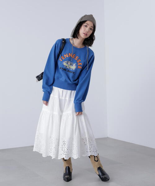 FREE'S MART（フリーズマート）の「◆エンブロイダリーティアードスカート（スカート・レディース・ブラック/ホワイト・SMALL/MEDIUM）」の20枚目の写真