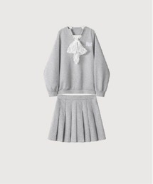 Lace Ribbon Sweat Set Up