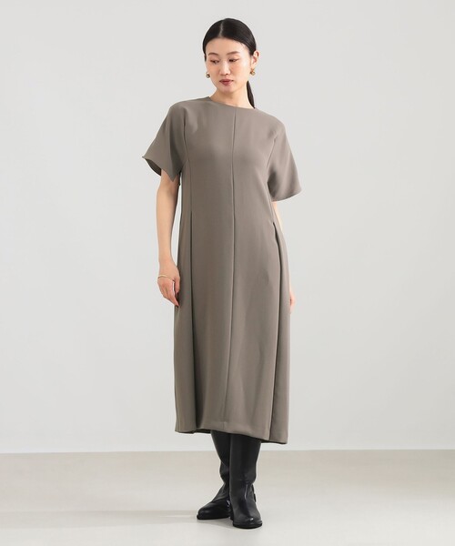 Demi-Luxe BEAMS（デミルクス ビームス）の「【12/4値下げ】スクエアスリーブ ワンピース（ワンピース・レディース・ブラック/グリーン系その他5・36/38）」の7枚目の写真