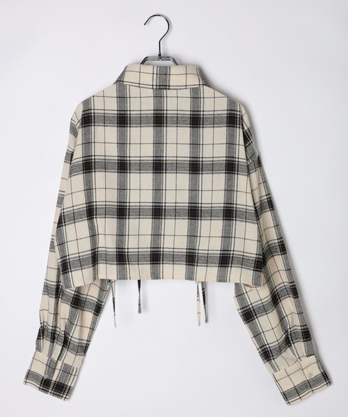 3.3 Field Trip （3.3フィールドトリップ）の「3.3 Field Trip／ギャザーチェックシャツ（シャツ/ブラウス・レディース・ブラック/ボルドー/オフホワイト・FREE）」の8枚目の写真