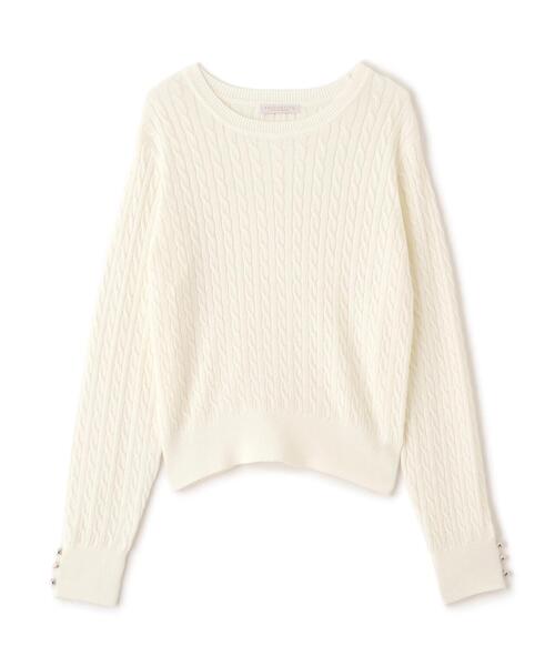 PROPORTION BODY DRESSING（プロポーションボディドレッシング）の「＜ハンドウォッシャブル＞袖釦ミニケーブルニット / 1215270905（ニット/セーター・レディース・ネイビー/ホワイト/レッド/グレー系その他・FREE）」の20枚目の写真