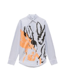 MSGM（エムエスジーエム）の「SKETCHED BUNNIES グラフィックシャツ（シャツ/ブラウス）」