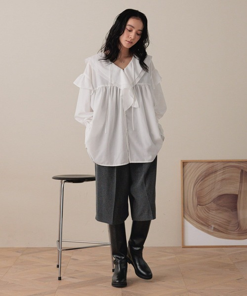 LOWRYS FARM（ローリーズファーム）の「ベルトツキロングブーツ 595575（ブーツ・レディース・ブラウン/ブラック・MEDIUM/LARGE）」の3枚目の写真