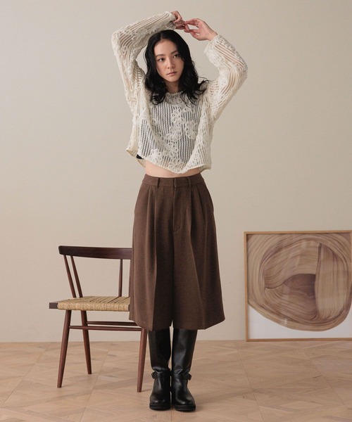 LOWRYS FARM（ローリーズファーム）の「ベルトツキロングブーツ 595575（ブーツ・レディース・ブラウン/ブラック・MEDIUM/LARGE）」の8枚目の写真