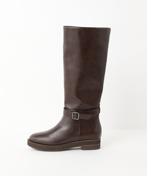 LOWRYS FARM（ローリーズファーム）の「ベルトツキロングブーツ 595575（ブーツ・レディース・ブラウン/ブラック・MEDIUM/LARGE）」の16枚目の写真