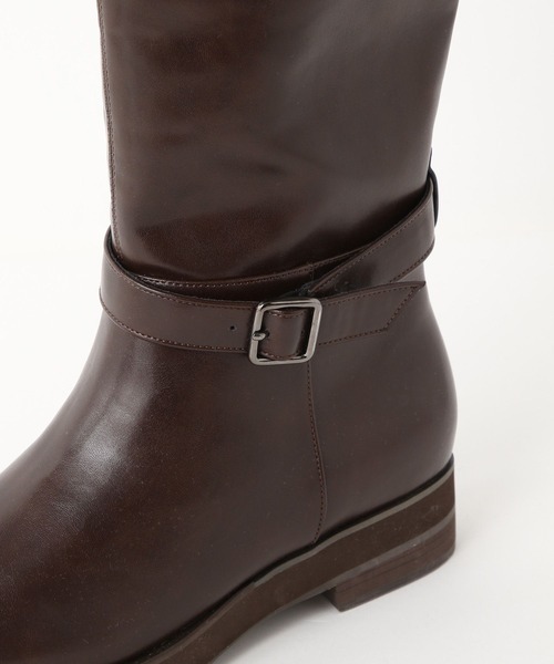 LOWRYS FARM（ローリーズファーム）の「ベルトツキロングブーツ 595575（ブーツ・レディース・ブラウン/ブラック・MEDIUM/LARGE）」の19枚目の写真