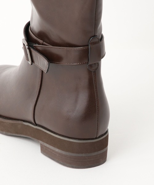 LOWRYS FARM（ローリーズファーム）の「ベルトツキロングブーツ 595575（ブーツ・レディース・ブラウン/ブラック・MEDIUM/LARGE）」の20枚目の写真