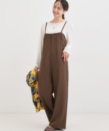 DRESKIP | 【S-LL】大人カジュアルに ベアトップ風 キャミサロペット(サロペット/オーバーオール)