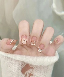 ONEP STAR(ワンピスター)の簡単にネイルチップ ハンドネイルチップ ストーンネイル(ネイルシール/ネイルチップ)