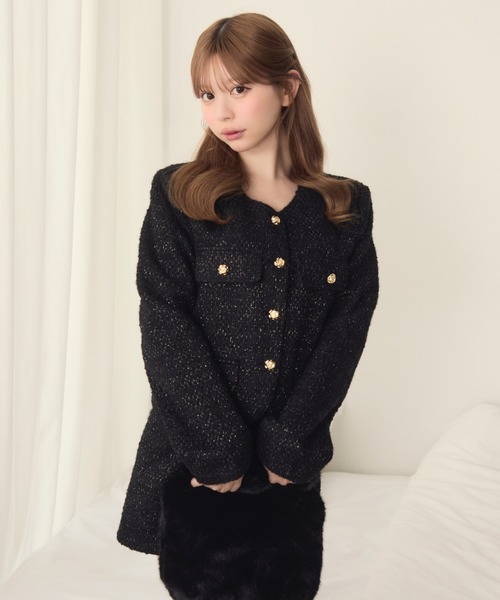 GREED♡ミックスツイードセットアップ ミックスツイードセットアップ | 京都通販ミセスのファッション