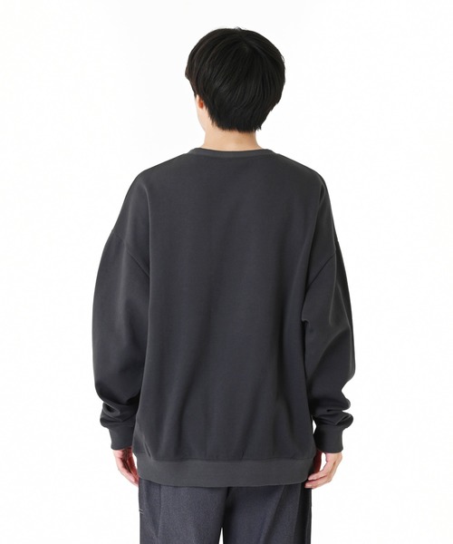 NEW BALANCE（ニューバランス）の「NB刺繍ダブルフェイスクルー（スウェット・メンズ・バーガンディー/ヘザーグレー/コバルトブルー/ダークグレー・MEDIUM/XX-LARGE/LARGE/X-LARGE/SMALL）」の6枚目の写真