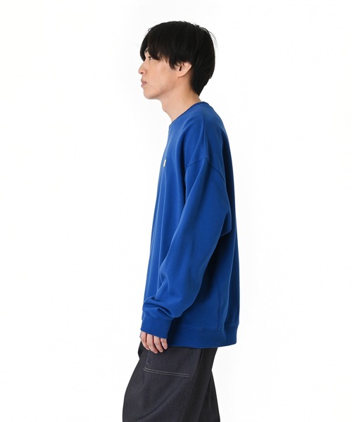 セール】NB刺繍ダブルフェイスクルー（スウェット）｜New Balance