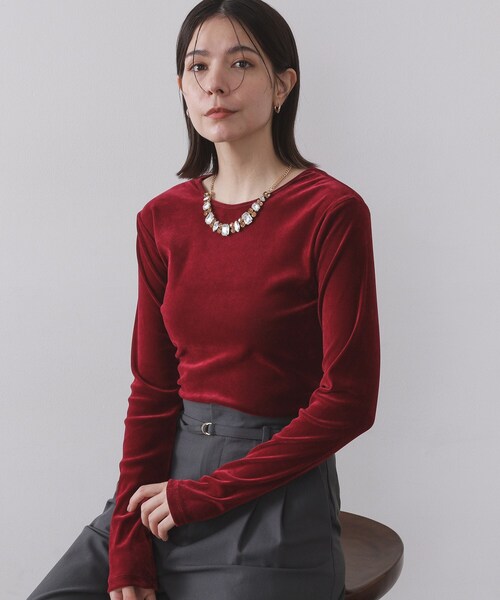 OPAQUE.CLIP（オペークドットクリップ）の「キラキラビジューショートネックレス（ネックレス・レディース・ゴールド/シルバー・00）」の7枚目の写真