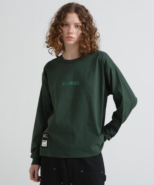 AVIREX（アヴィレックス）の「《WEB&DEPOT限定》CORE LOGO L/S T-SHIRT / コアロゴ 長袖Tシャツ / AVIREX / アヴィレックス（Tシャツ/カットソー・メンズ・ブラック/その他/ダークグリーン系/ホワイト系2・2XL/L/M/XL）」の18枚目の写真
