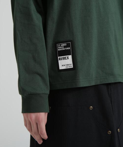 AVIREX（アヴィレックス）の「《WEB&DEPOT限定》CORE LOGO L/S T-SHIRT / コアロゴ 長袖Tシャツ / AVIREX / アヴィレックス（Tシャツ/カットソー・メンズ・ブラック/その他/ダークグリーン系/ホワイト系2・2XL/L/M/XL）」の10枚目の写真