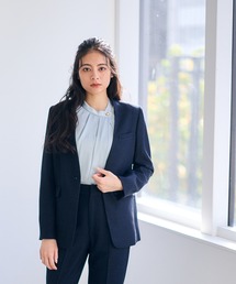 12Twelve Agenda | マシーンウォッシャブルカラーレスジャケット(ノーカラージャケット)