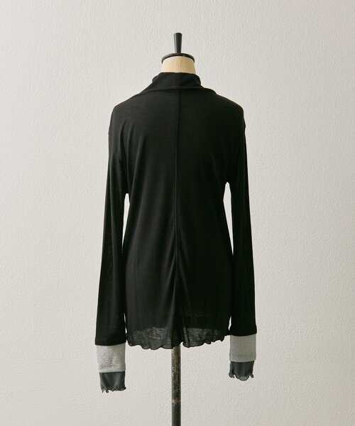 ear PAPILLONNER(イアパピヨネ)の「袖メロウタートル【SUM1 STYLE】(Tシャツ/カットソー・レディース・ブラック/ブラウン/グレー・FREE)」の10枚目の写真